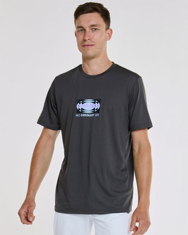Mens Short Sleeve Tech Tee | Charcoal Verkauf