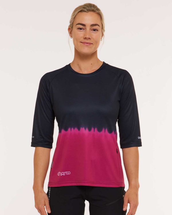 Womens 3 4 Sleeve Jersey | Cherry Dip Verkauf