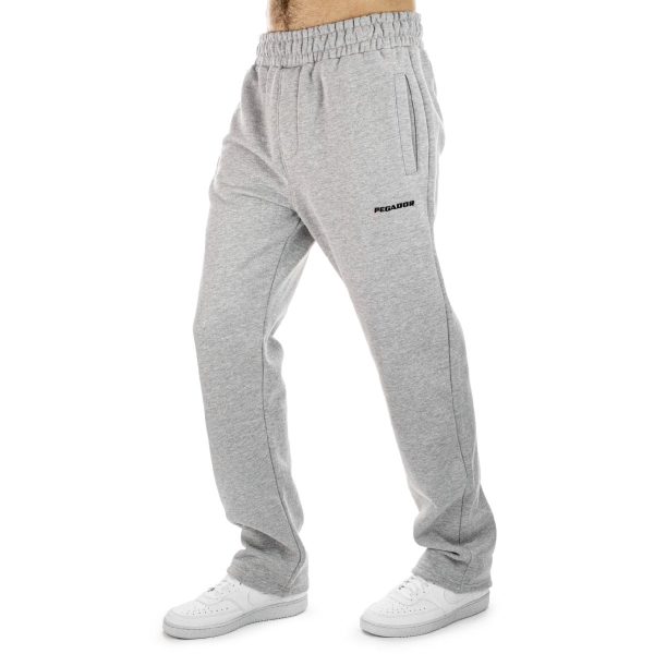 Pegador Logo Wide Sweat Pants - Heather Grey Black PGDR-1148-224 001 - hellgrau meliert-schwarz Verkauf