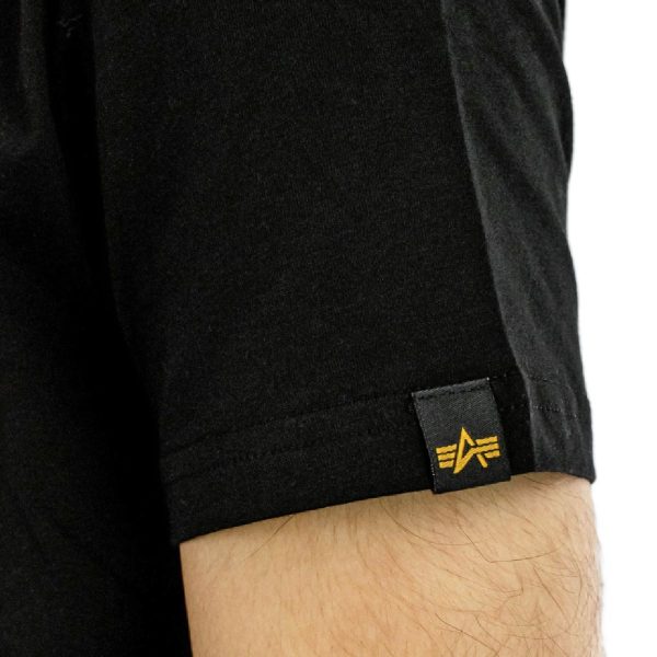 Alpha Industries Inc Puff Print Logo BP T-Shirt 148521-03 - schwarz Online-Schn?ppchen – Bild 2
