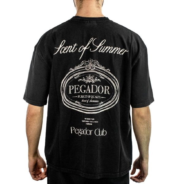 Pegador Ramon Oversized T-Shirt - Vintage Black PGDR-5065-065 - schwarz Schn?ppchen – Bild 2
