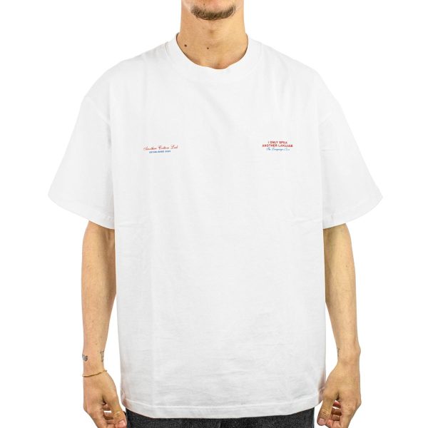 Another Cotton Lab Pardon Monsieur Oversized T-Shirt ACL-252-TS-155-000 - weiss Zu verkaufen