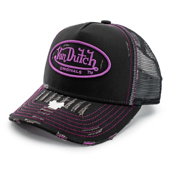 Von Dutch Kiruna Trucker Cap 7030883 - dunkelgrau-pink Mode