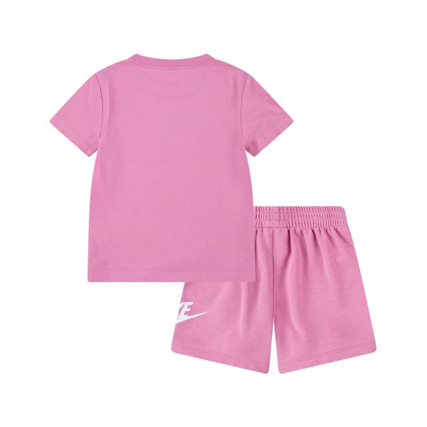 Nike Club Tee and Short Set - Magic Flamingo 66L596-ACG - pink-weiss Angebot – Bild 2