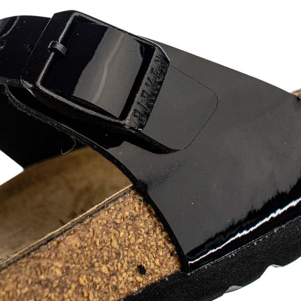 Birkenstock Gizeh Birko-Floor Patent Narrow 43663 - schwarz lack Im Angebot – Bild 3