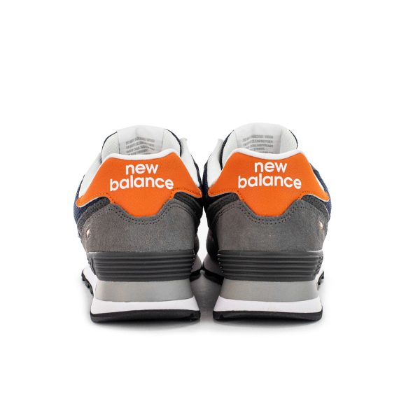 New Balance ML574EAF ML574EAF - grau-dunkelblau-orange Online-Schn?ppchen – Bild 5
