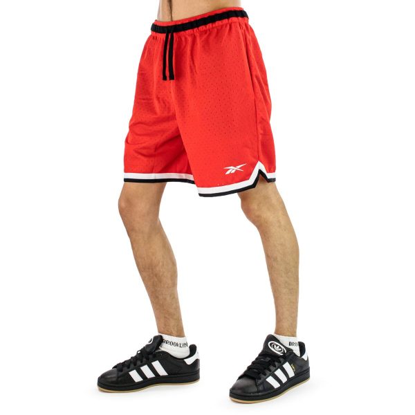 Reebok Basketball Transition Short 100221417 - rot-schwarz Im Angebot