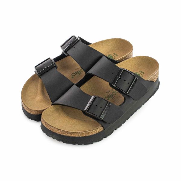 Birkenstock Arizona PAP Flex Platform Birko-Floor Narrow 1027395 - schwarz Zu verkaufen