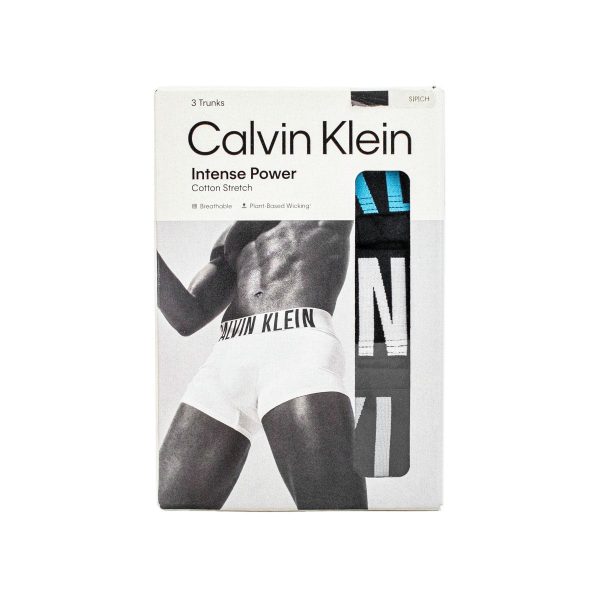 Calvin Klein Trunk Boxershort 3er Pack 000NB3608A-VVL - schwarz-türkis-weiss-grau Zu verkaufen