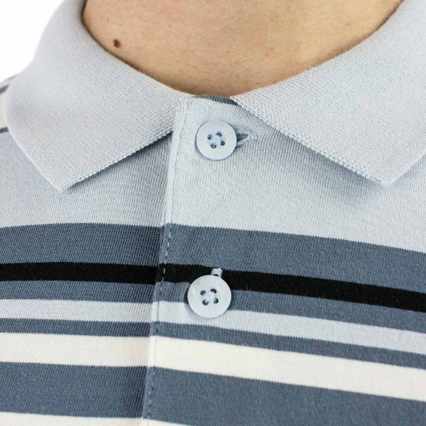 Levi s® Authentic Polo - Acacius Stripe Egret A6735-0025 - blau-weiss-schwarz Zu verkaufen – Bild 3