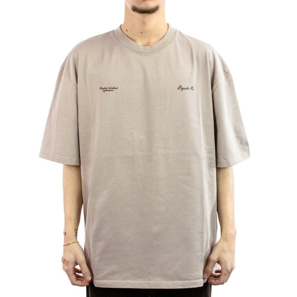 Pegador Brooke Oversized T-Shirt - Washed Dark Stone PGDR-4650-555 - beige gewaschen Mode