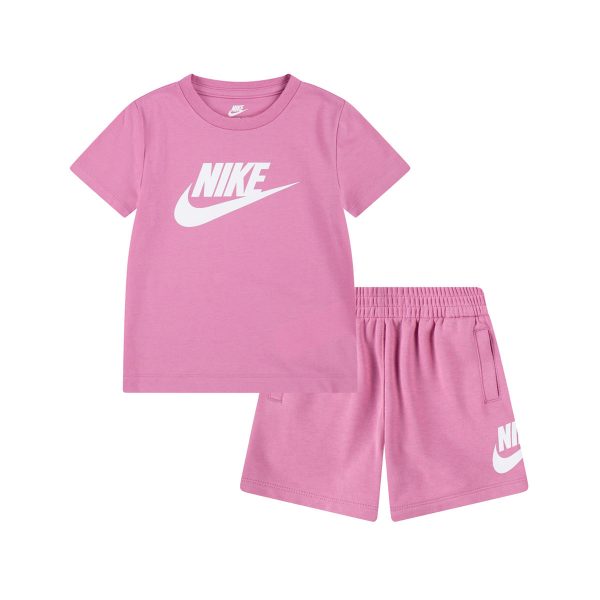Nike Club Tee and Short Set - Magic Flamingo 66L596-ACG - pink-weiss Angebot
