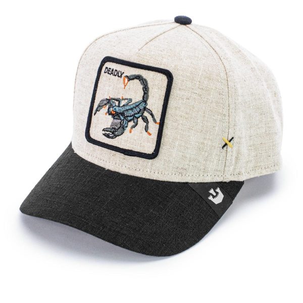 Goorin Bros. Lethal Linen Cap 101-2114-BLK - creme-schwarz Rabatt