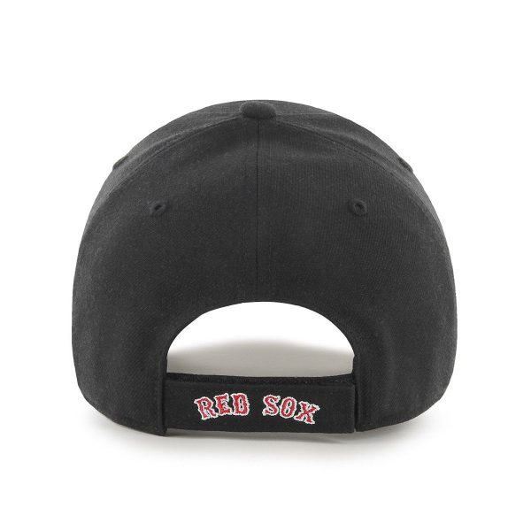 47 Brand Boston Red Sox MLB Black MVP Wool Cap B-MVP02WBV-BKF - schwarz-rot Im Angebot – Bild 2