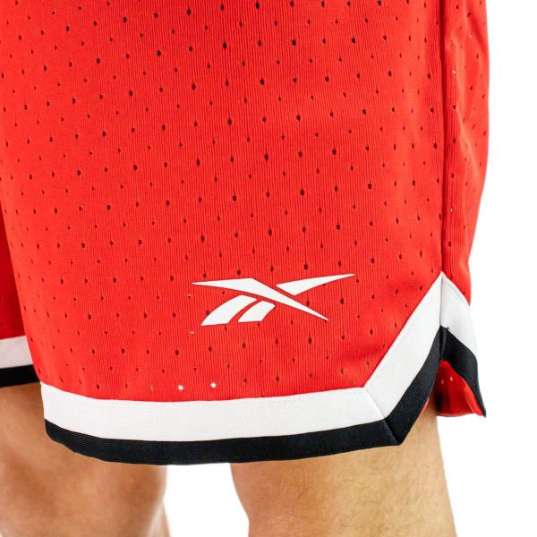 Reebok Basketball Transition Short 100221417 - rot-schwarz Im Angebot – Bild 3