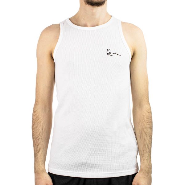 Karl Kani Chest Signature Essential Waffle Tank Top - White 60310020 - weiss Online-Schn?ppchen
