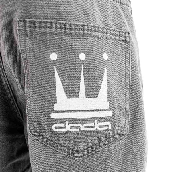 DADA Supreme Minimalist Loose Fit Jeans Grey DDEN004GRY - grau Im Angebot – Bild 3