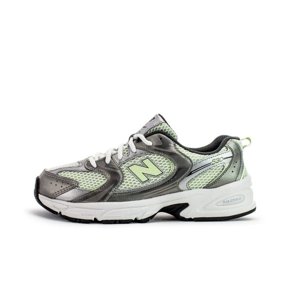 New Balance GR530ADF GR530ADF - silber-hellgrün-weiss Mode