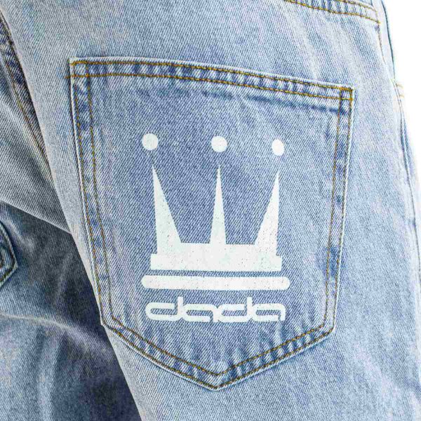 DADA Supreme Minimalist Loose Fit Jeans Light Blue DDEN004LBLU - hellblau Im Angebot – Bild 4