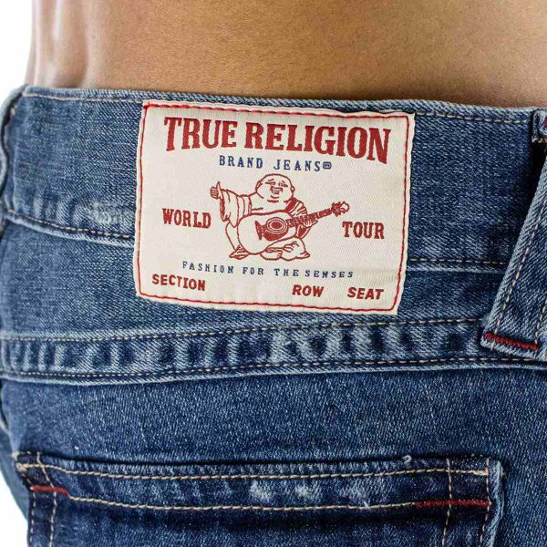 True Religion Ricky SN Flap 34 Inch Jeans 108701-IUEM - blau Rabatt – Bild 3