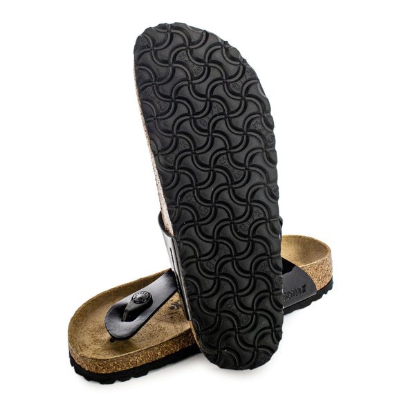Birkenstock Gizeh Birko-Floor Patent Narrow 43663 - schwarz lack Im Angebot – Bild 2