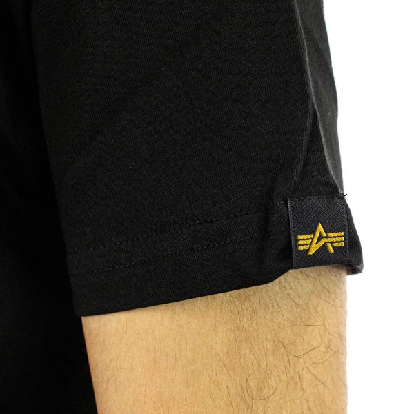 Alpha Industries Inc Basic T-Shirt 100501-03 - schwarz-weiss Online – Bild 2