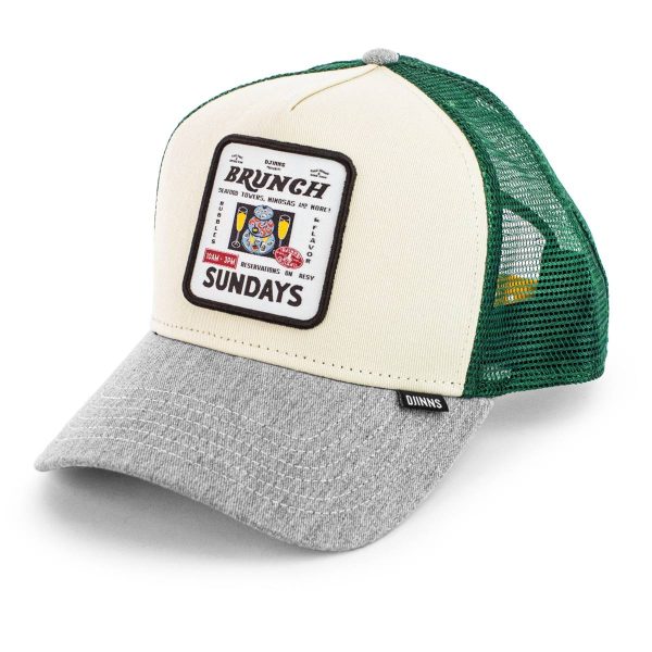 Djinns Sunday Brunch HFT DNC Trucker Cap 1005476 - creme-grau-grün Online