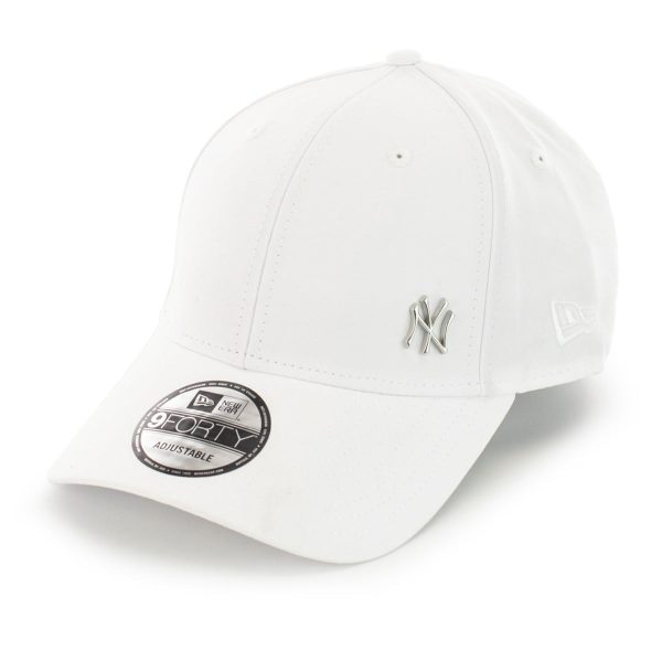 New Era New York Yankees MLB Flawless Logo Basic 940 Cap 11209938 - weiss-silber Im Angebot