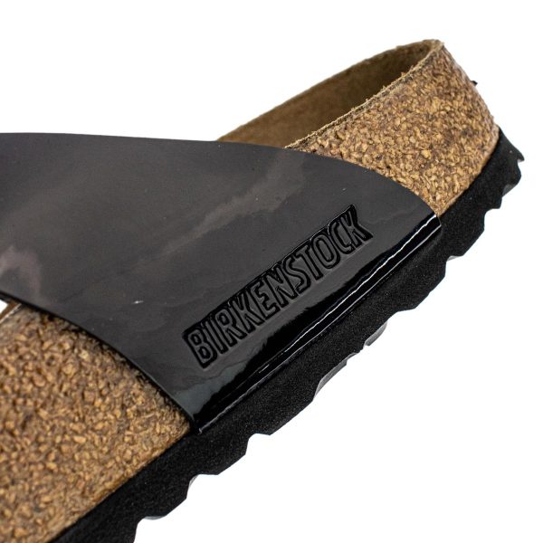 Birkenstock Gizeh Birko-Floor Patent Narrow 43663 - schwarz lack Im Angebot – Bild 5
