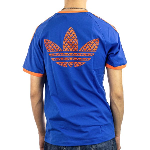 Adidas Monogram Cali T-Shirt JD0700 - blau-orange Im Angebot – Bild 2