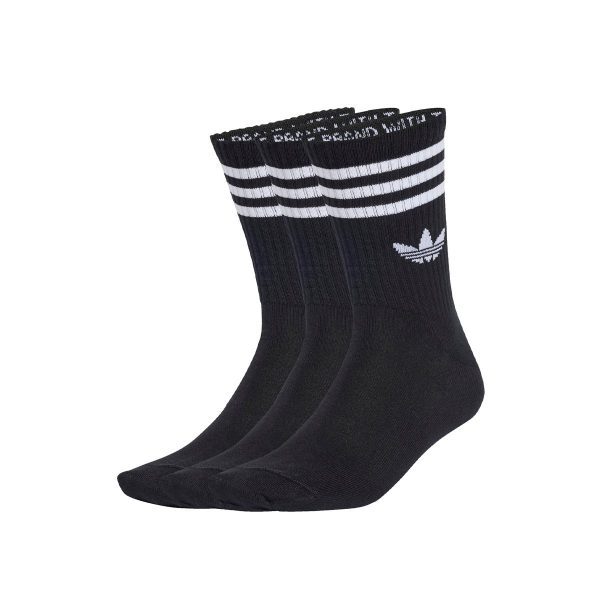 Adidas 3-Stripes Crew Socken 3 Paar JV7402 - schwarz-weiss Online-Verkauf