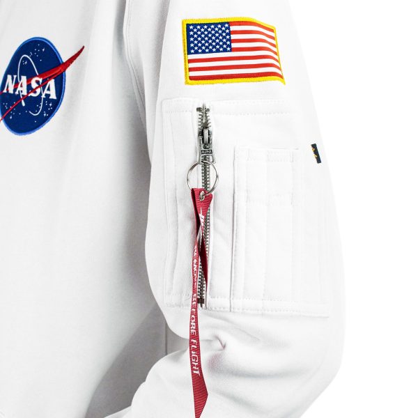 Alpha Industries Inc Space Shuttle Hoodie 178317-09 - weiss Online-Schn?ppchen – Bild 5