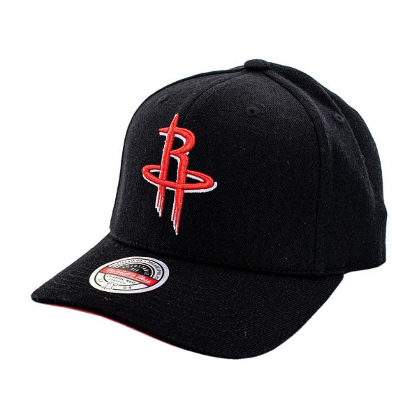 Mitchell & Ness Houston Rockets NBA Custom Patch Classic Red Snapback Cap HHSSINTL1259-HROBLCK - schwarz-rot Online-Verkauf
