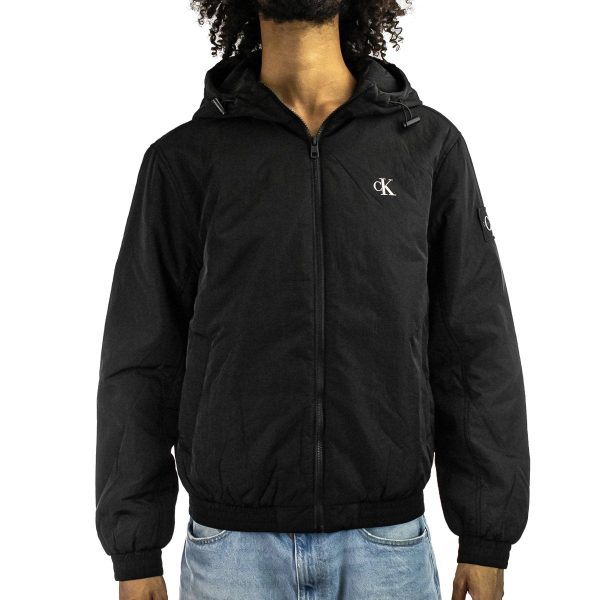 Calvin Klein Padded Hooded Winter Jacke J30J325596-BEH - schwarz Zu verkaufen