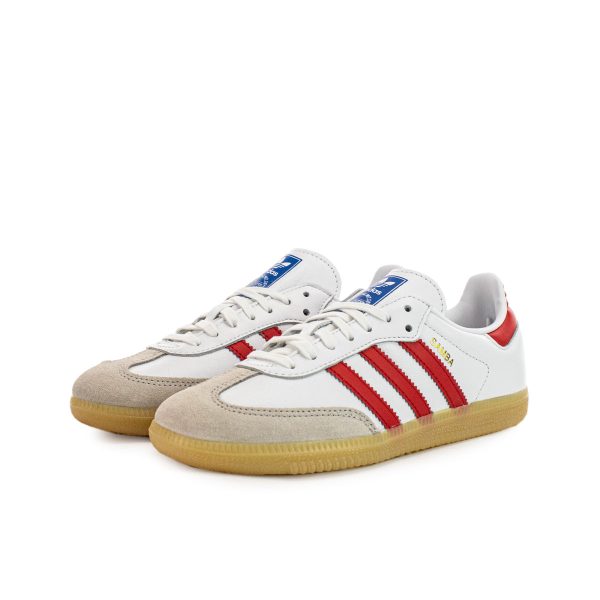 Adidas Samba OG Junior JI4463 - weiss-rot-gum Mode – Bild 2
