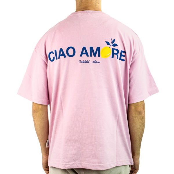 Prohibited Ciao Amore T-Shirt PC-005-017 - rosa Jetzt online – Bild 2