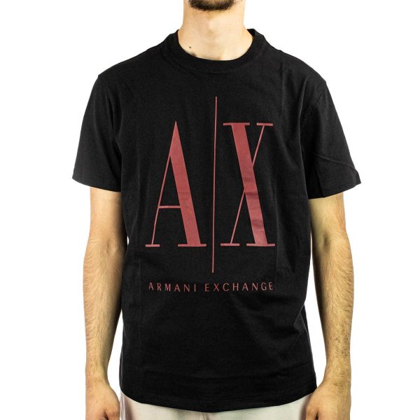 Armani Exchange T-Shirt 8NZTPA-ZJH4Z-72AG - schwarz-dunkelrot Mode