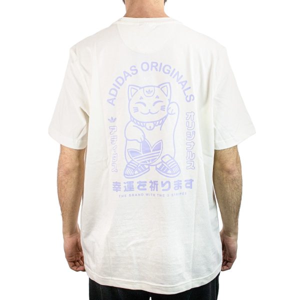 Adidas Japan Mascot T-Shirt KE0278 - weiss-flieder Verkauf – Bild 2