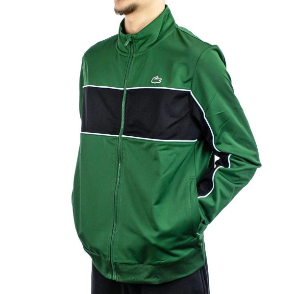 Lacoste Trainings Jacke - Green SH8942-00-GI4 - grün-schwarz Online-Verkauf – Bild 2
