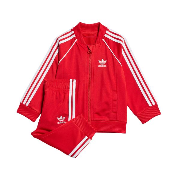 Adidas Superstar Tracksuit Jogging Anzug IX7623 - rot-weiss Schn?ppchen