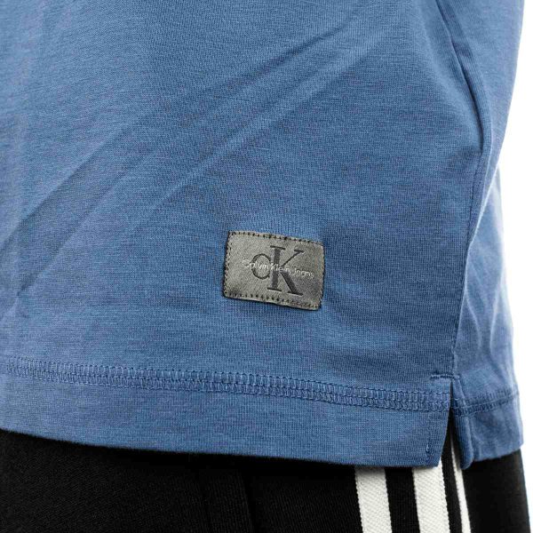 Calvin Klein Woven Label Relaxed T-Shirt J30J326857-DBX - blau Mode – Bild 2