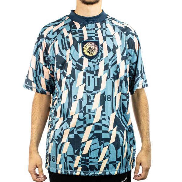 Puma Manchester City FC ftblStatement Retro Jersey Trikot 777797-68 - blau-türkis Zu verkaufen