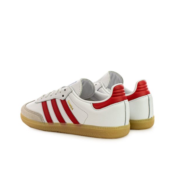 Adidas Samba OG Junior JI4463 - weiss-rot-gum Mode – Bild 3