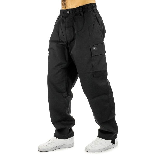 Calvin Klein Regular Straight Cargo Hose J30J326848-BEH - schwarz Im Angebot