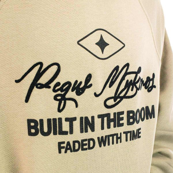 Pequs Built in the Boom Logo Hoodie 60210273 - beige-schwarz Online-Schn?ppchen – Bild 3