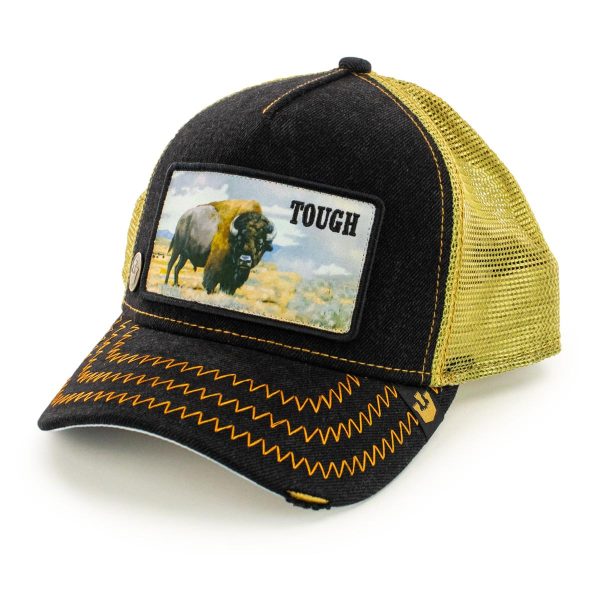 Goorin Bros. Model No. 70U9H Rodeo Trucker Cap G-101-1145-BLK - schwarz-beige Im Angebot