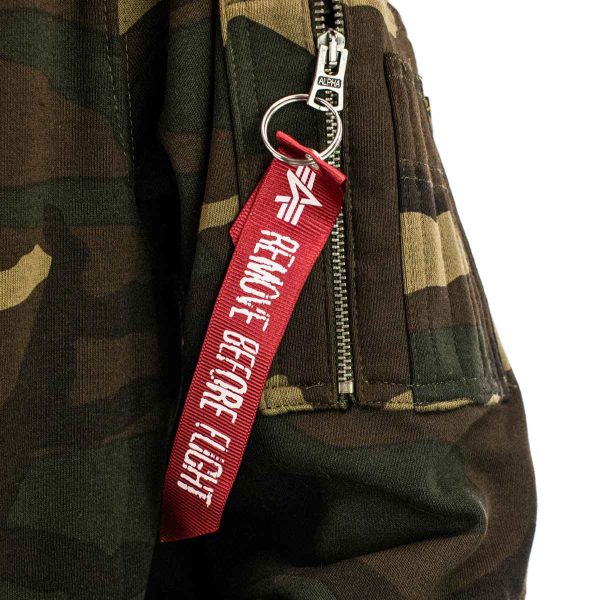Alpha Industries Inc Back Print Camouflage Hoodie 178318C-408 - grün camouflage Im Angebot – Bild 4
