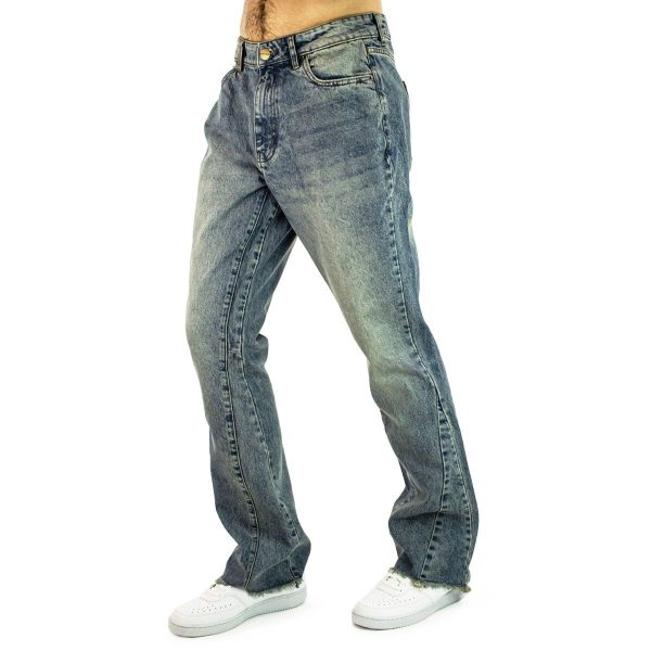 2Y Studios Milu Flared Basic Jeans - Vintage Blue J-F-10001-VBLUE - blau Mode – Bild 2