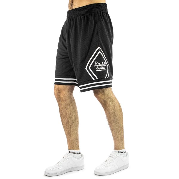 Mitchell & Ness Branded Diamond Script Short PSHR4763-MNNYYPPPBLCK - schwarz Online-Verkauf