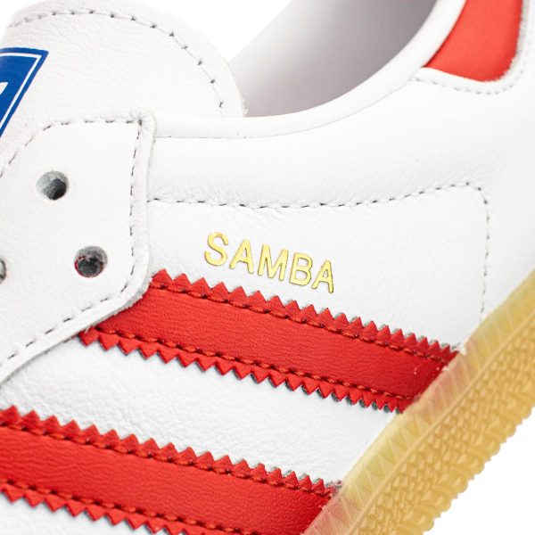 Adidas Samba OG Junior JI4463 - weiss-rot-gum Mode – Bild 5
